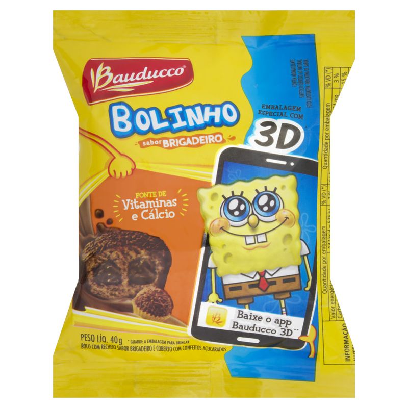 Bolinho Morango Bauducco 40g, 1 unidade