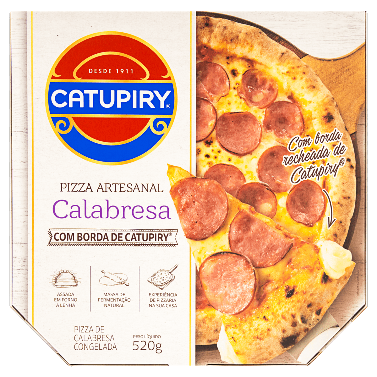 PIZZA DE LOMBO COM CATUPIRY® ORIGINAL 490 g – Catupiry