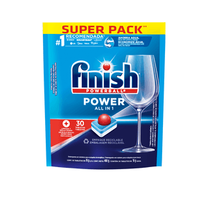 Detergente Em Tabelete Finish Powerball Power All In 1 Com 30 Super Pack