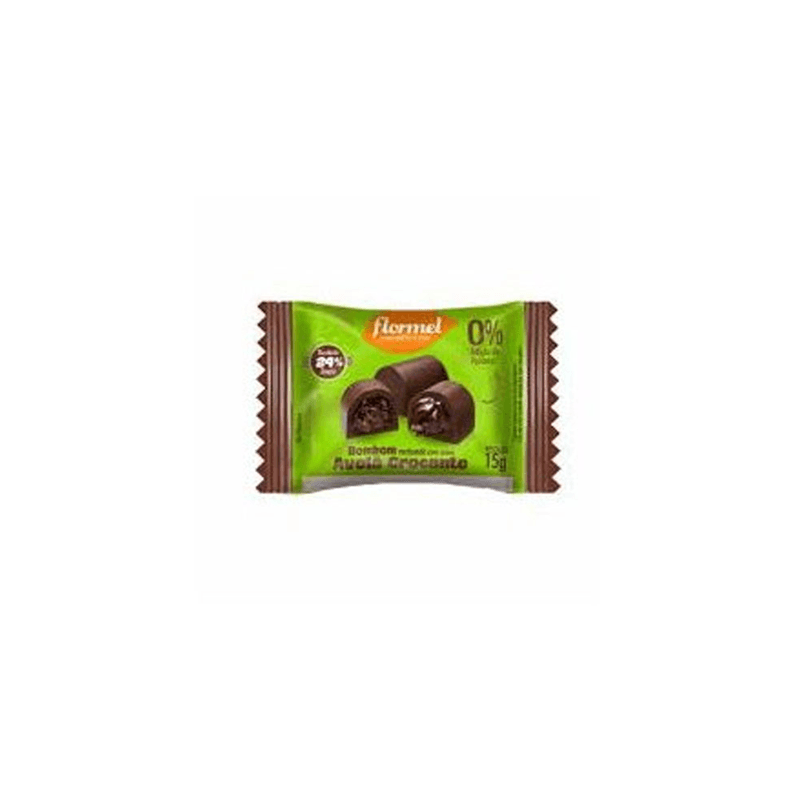 Bombom Flormel Z/Açúcar Chocolate E Avelã Crocante 15g